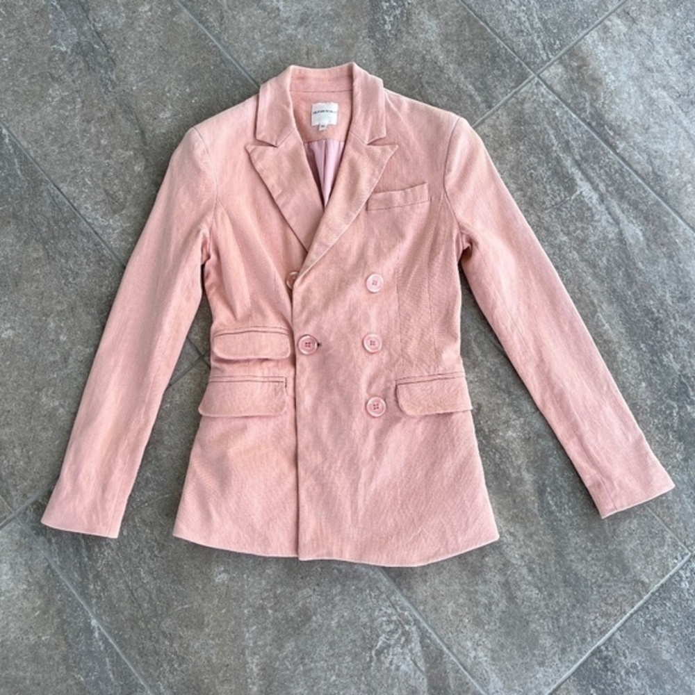 Silvian Heach Pink Double Breasted Blazer Jacket Size XXS